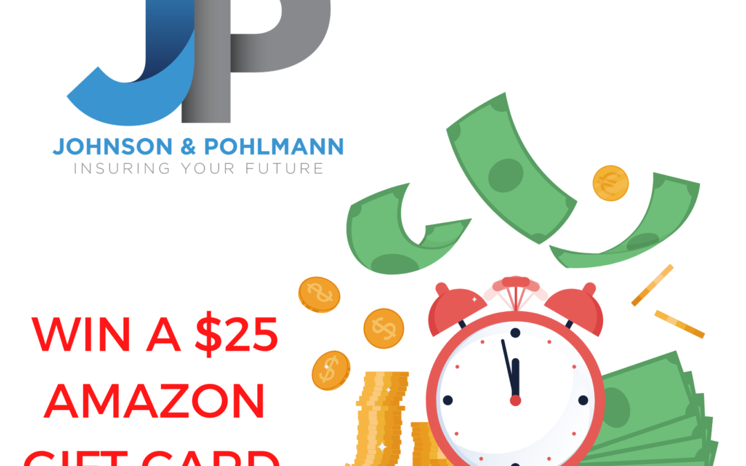 Get your insurance stimulus and win a $25 Amazon gift card!